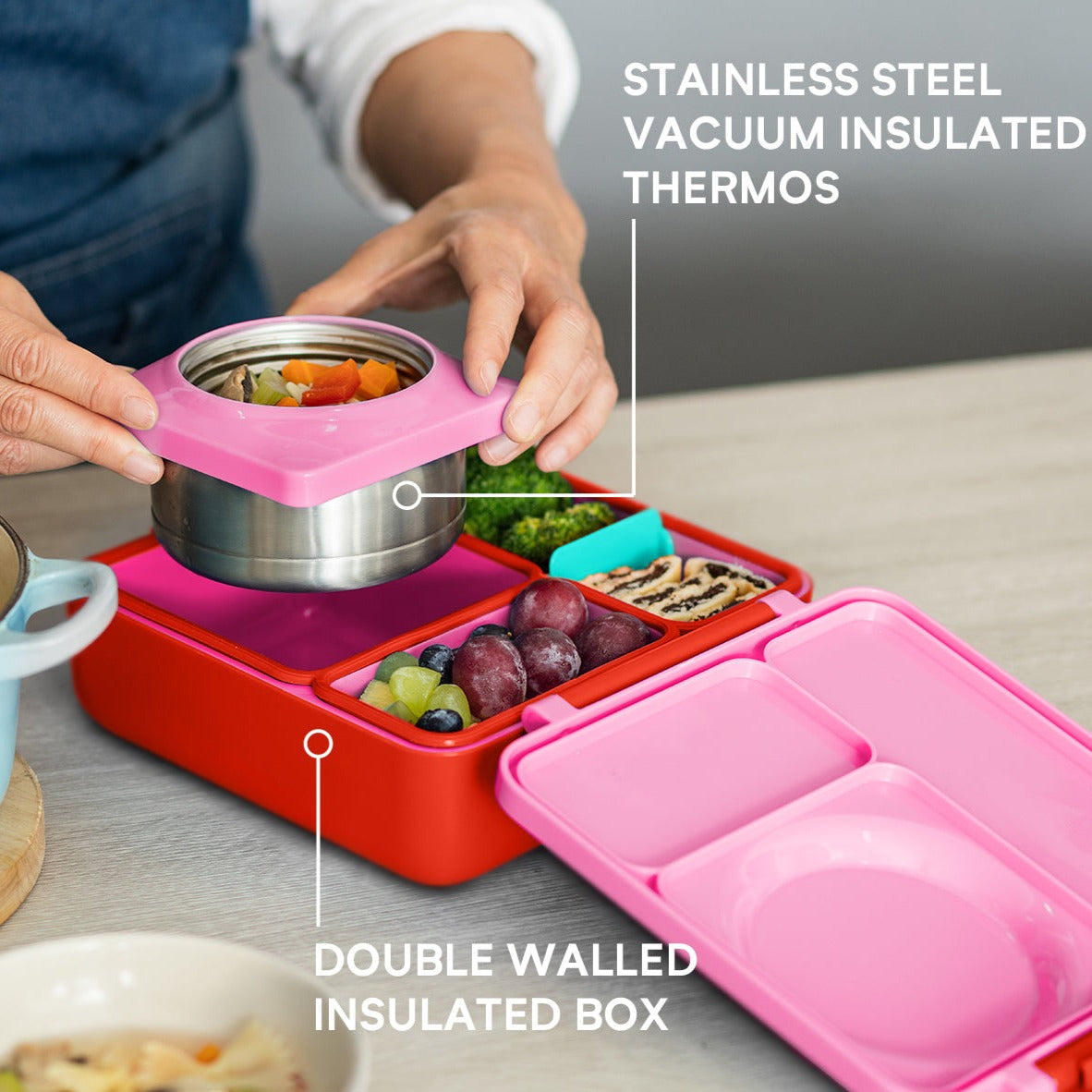 Buy Wholesale China 1 Compartment Keep Food Warm Insulated Food Container  Personalize & Lunch Boxes at USD 2