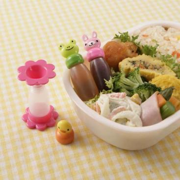 Cute Mini Animal Set Lunchbox Bento Condiment Sauce Bottles