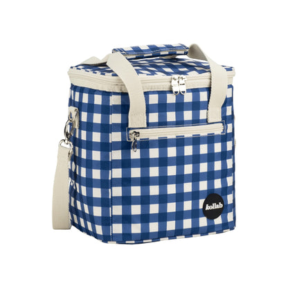 Kollab Mini Insulated Cooler Bag - Blue Check *PREORDER*