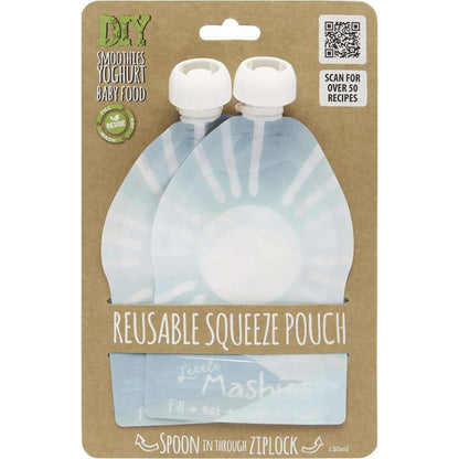 Little Mashies Reusable Yogurt Pouch 2 Pack - Sun