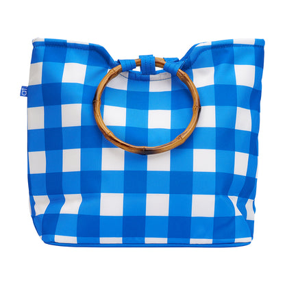 Annabel Trends Insulated Tote - Cobalt Check