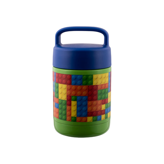 Avanti YumYum 375ml Kids Insulated Food Jar - Building Blocks *PREORDER*