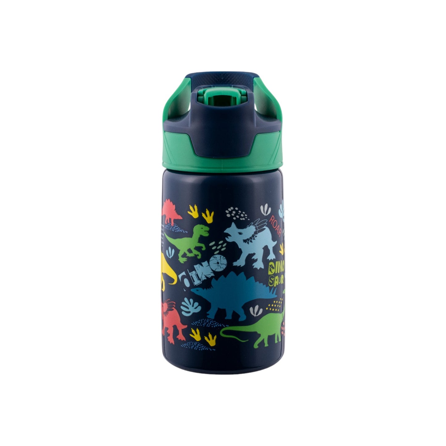 Avanti YumYum 375ml Auto Flip Spout Insulated Bottle - Dinosaur Parade