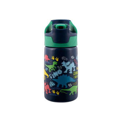 Avanti YumYum 375ml Auto Flip Spout Insulated Bottle - Dinosaur Parade