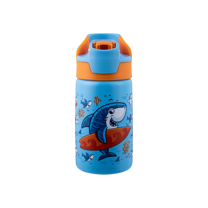 Avanti YumYum 375ml Auto Flip Spout Insulated Bottle - Surfing Sharkie