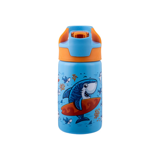 Avanti YumYum 375ml Auto Flip Spout Insulated Bottle - Surfing Sharkie *PREORDER*