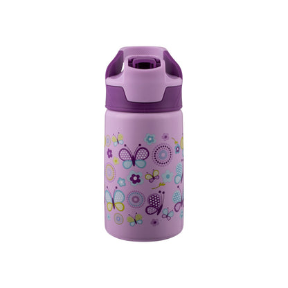 Avanti YumYum 375ml Auto Flip Spout Insulated Bottle - Butterflies