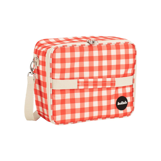 Kollab Insulated Bento Bag - Red Check *PREORDER*