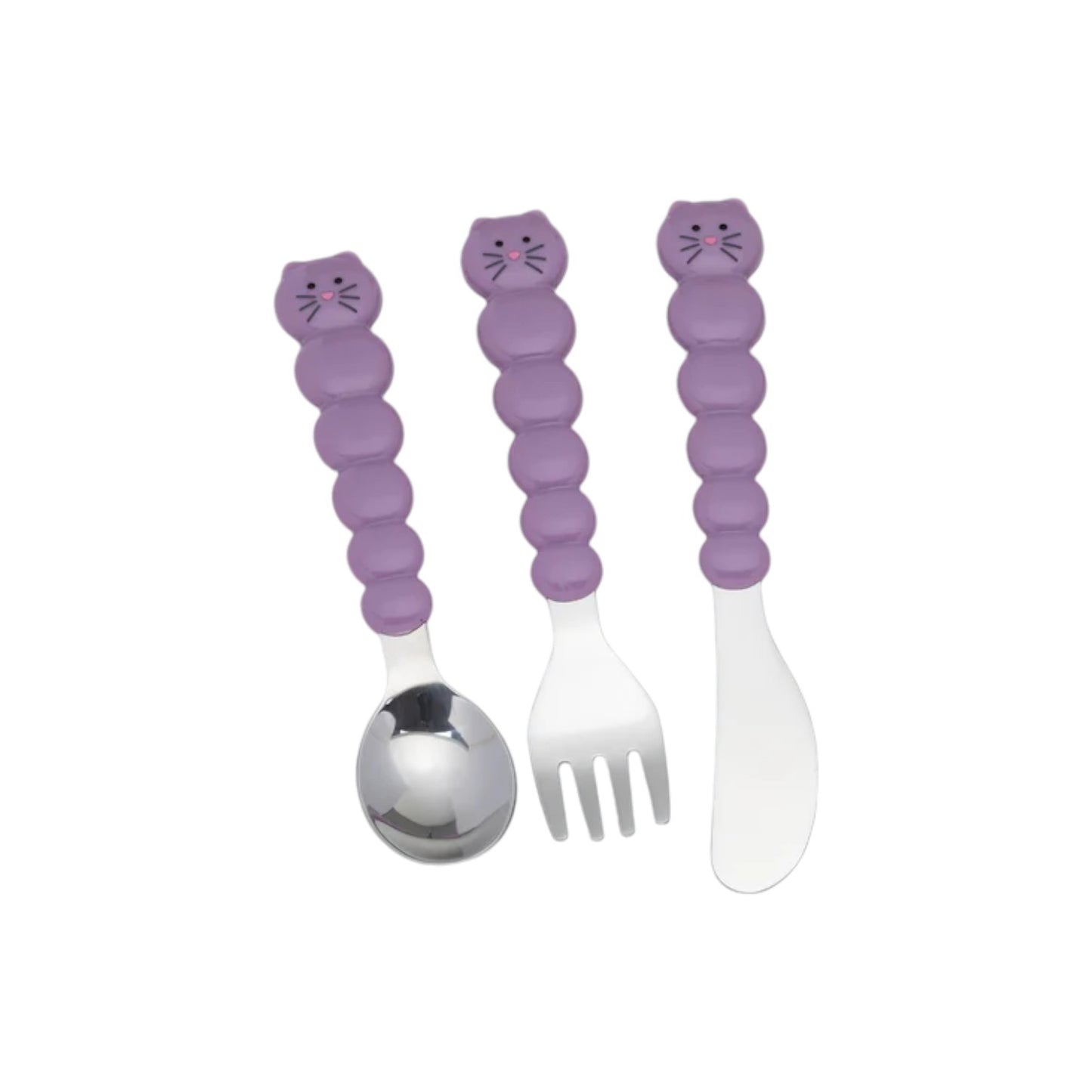 Melii Animal Utensils Set & Travel Cases - Cat