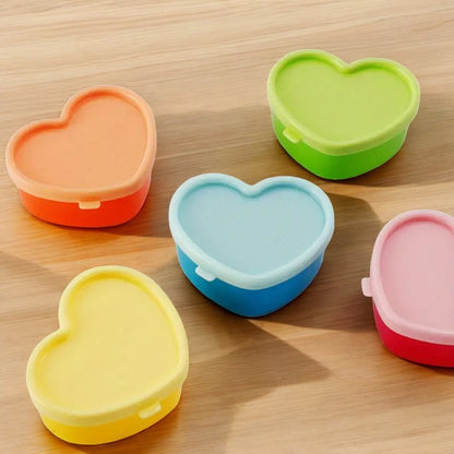 Heart Snack Containers & Jelly Moulds - 5 Pack