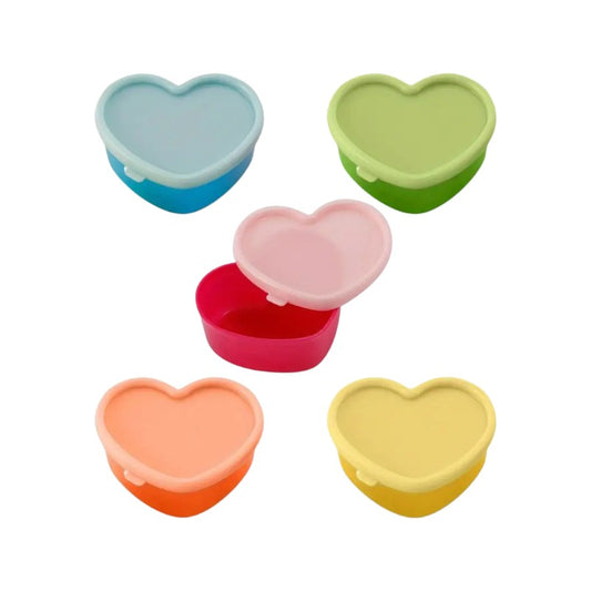 Heart Snack Containers & Jelly Moulds - 5 Pack