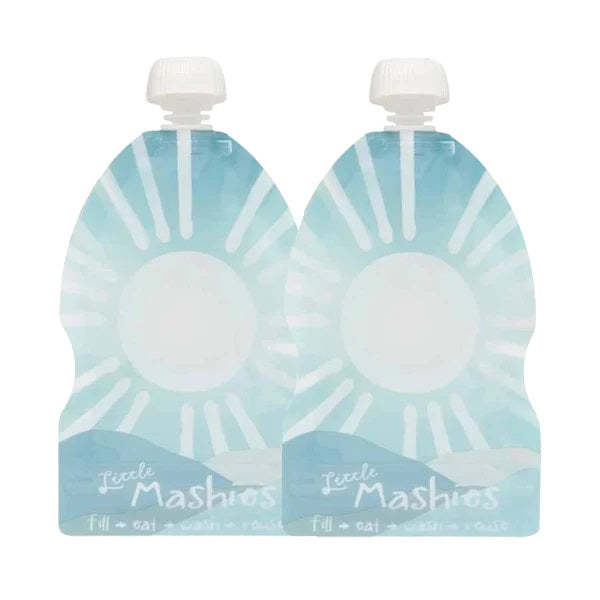 Little Mashies Reusable Yogurt Pouch 2 Pack - Sun