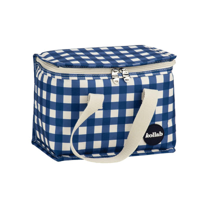 Kollab Insulated Lunch Box Bag - Blue Check *PREORDER*