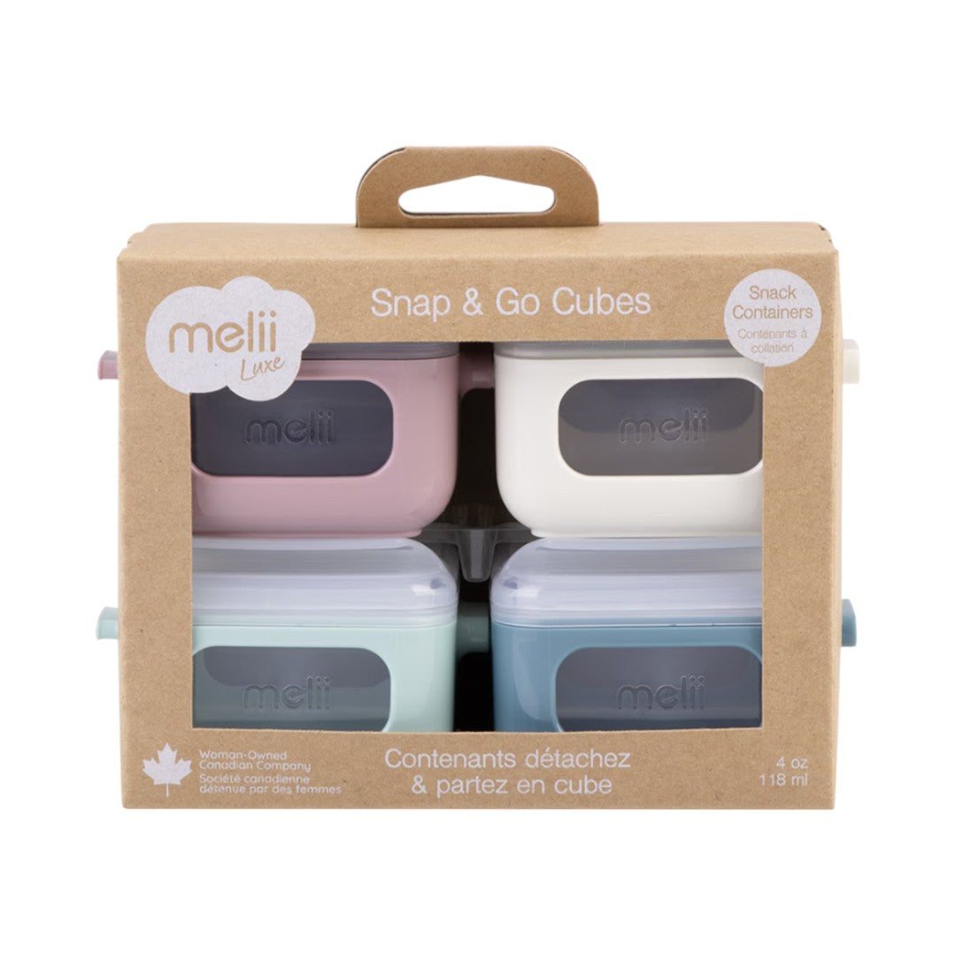 Melii Luxe 4oz Cube Snap & Go Pods - 4 Pack