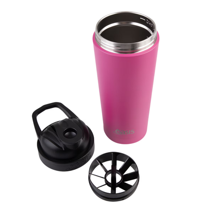 Oasis 700ml Insulated Protein Shaker - Assorted Colours