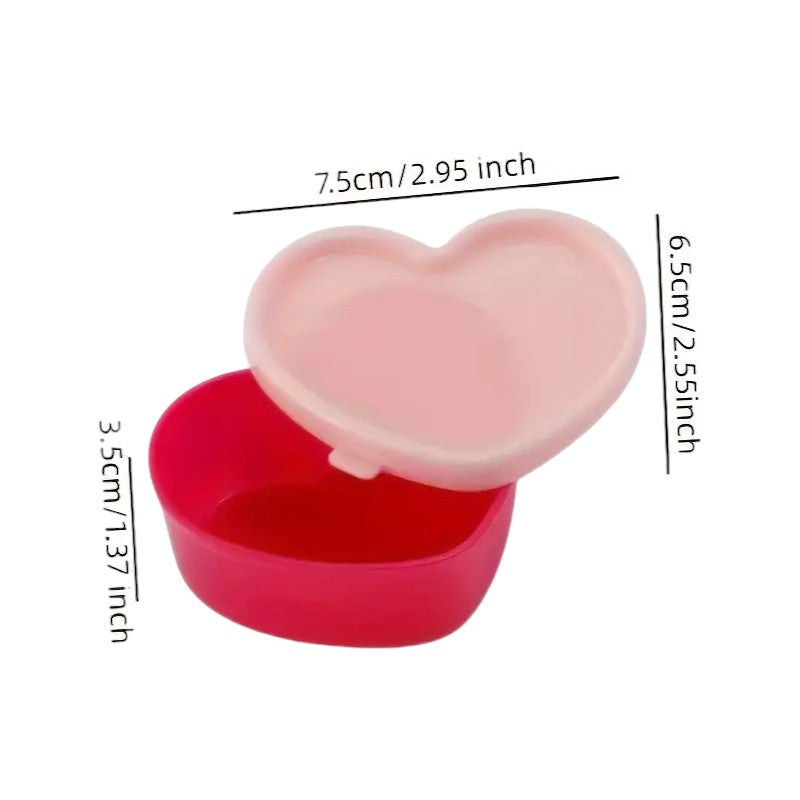 Heart Snack Containers & Jelly Moulds - 5 Pack