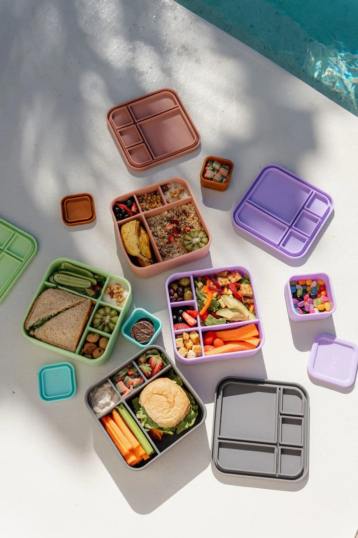 The Zero Waste People Silicone BIG Bento Lunchbox - Assorted Colours