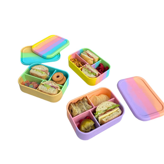 The Zero Waste People Silicone Bento 4 Container - Assorted Colours