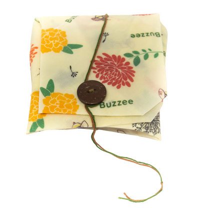 BUZZEE Organic Beeswax Sandwich Wrap - Bees at Work