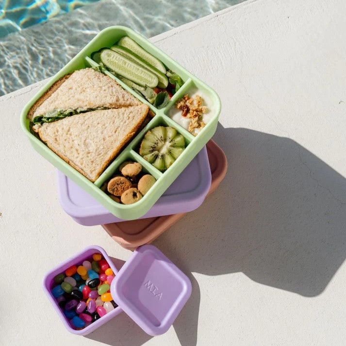 The Zero Waste People Silicone BIG Bento Lunchbox - Assorted Colours