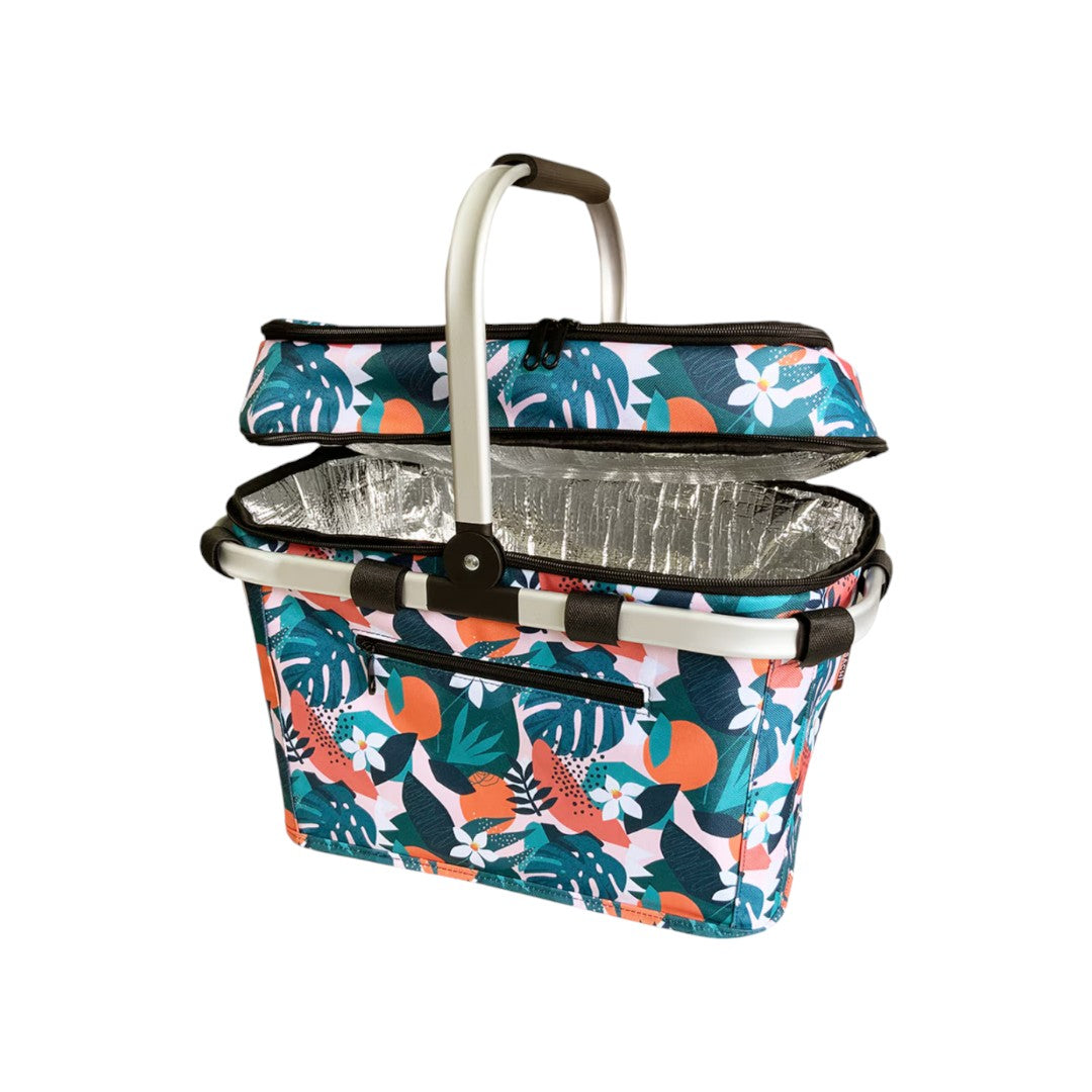 Sachi Insulated Picnic Basket - Exotic Jungle