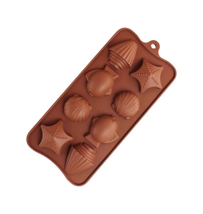 Silicone Mould Tray - Sea Shells & Fish