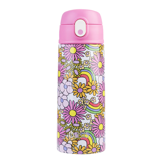 Oasis 550ml Kid's Drink Bottle w/ Sipper - Flower Power