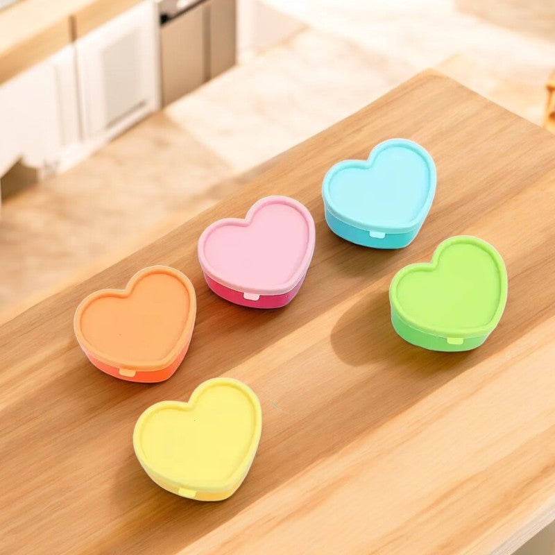 Heart Snack Containers & Jelly Moulds - 5 Pack