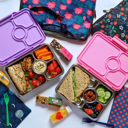 Yumbox Prêt Stainless Steel Bento Box 4 Compartment - Assorted Colours