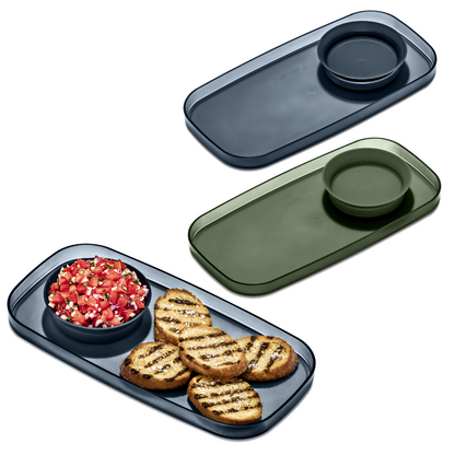 Madesmart Dipware Appetiser Tray with Bowl - Assorted Colours