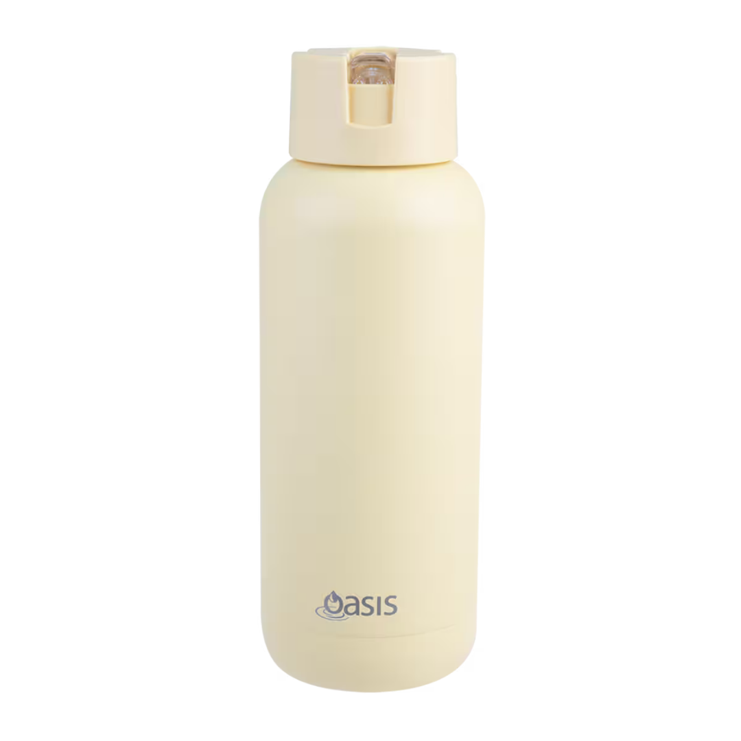 Oasis 1L Moda Ceramic Lined Insulated Drink Bottle - Assorted Colours