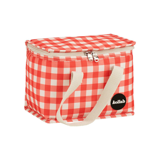 Kollab Insulated Lunch Box Bag - Red Check *PREORDER*