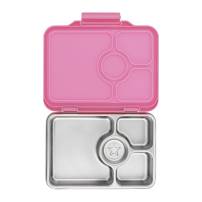 Yumbox Prêt Stainless Steel Bento Box 4 Compartment - Assorted Colours