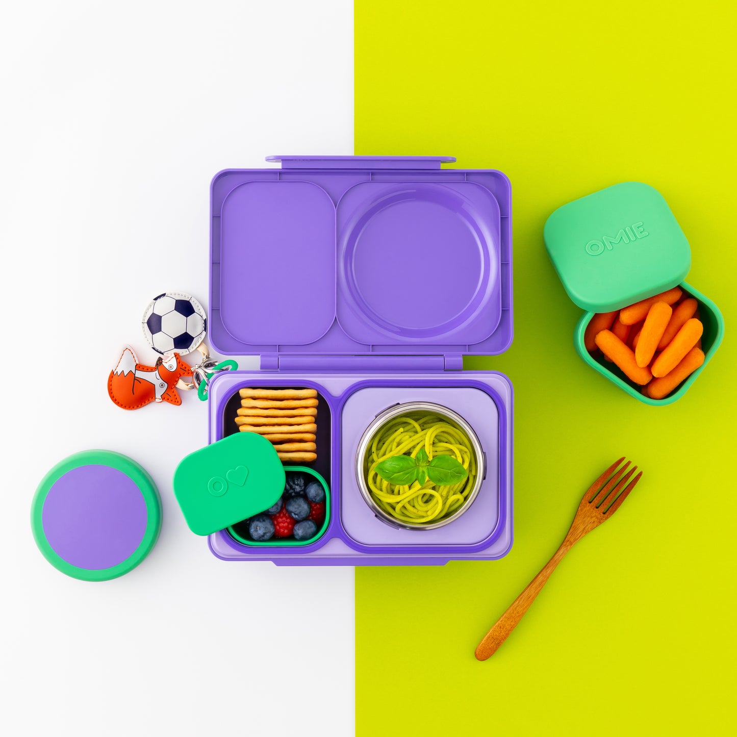 Omie OmieBox UP Silicone Dip Containers Set 2 - Assorted Colours