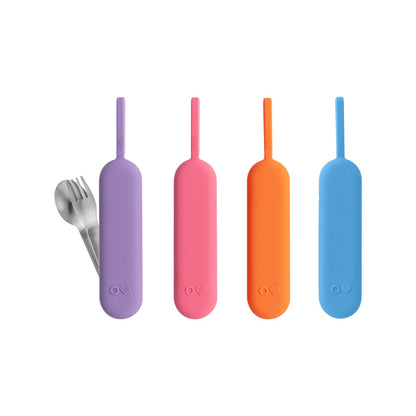 Omie Up Stainless Steel 3 Piece Utensil Set - Assorted Colours