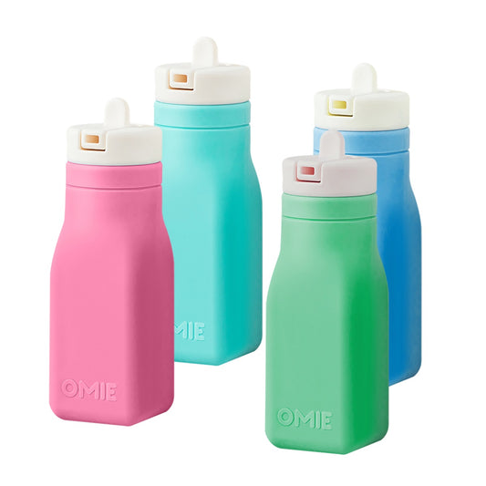 Omie Bottle Silicone Sipper Bottle - Assortment of Colours