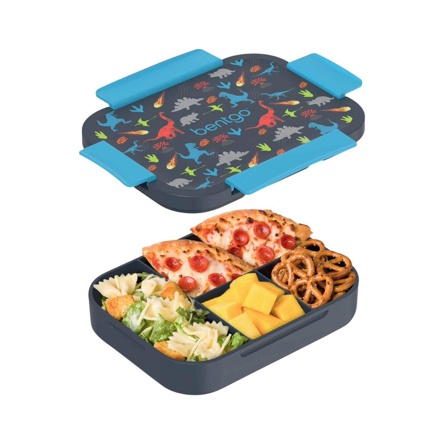 Bentgo Kids Snap & Go Lunch Box - Dinosaurs