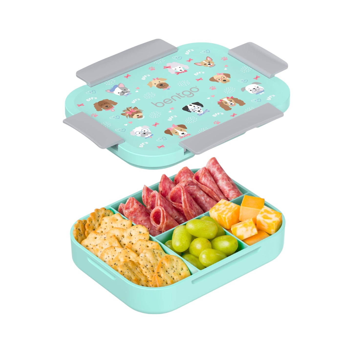 Bentgo Kids Snap & Go Lunch Box - Puppies