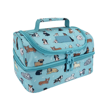 Sachi Insulated Double Decker Lunch Bag - Puppy Dogs