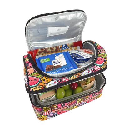 Sachi Insulated Double Decker Lunch Bag - Squishes