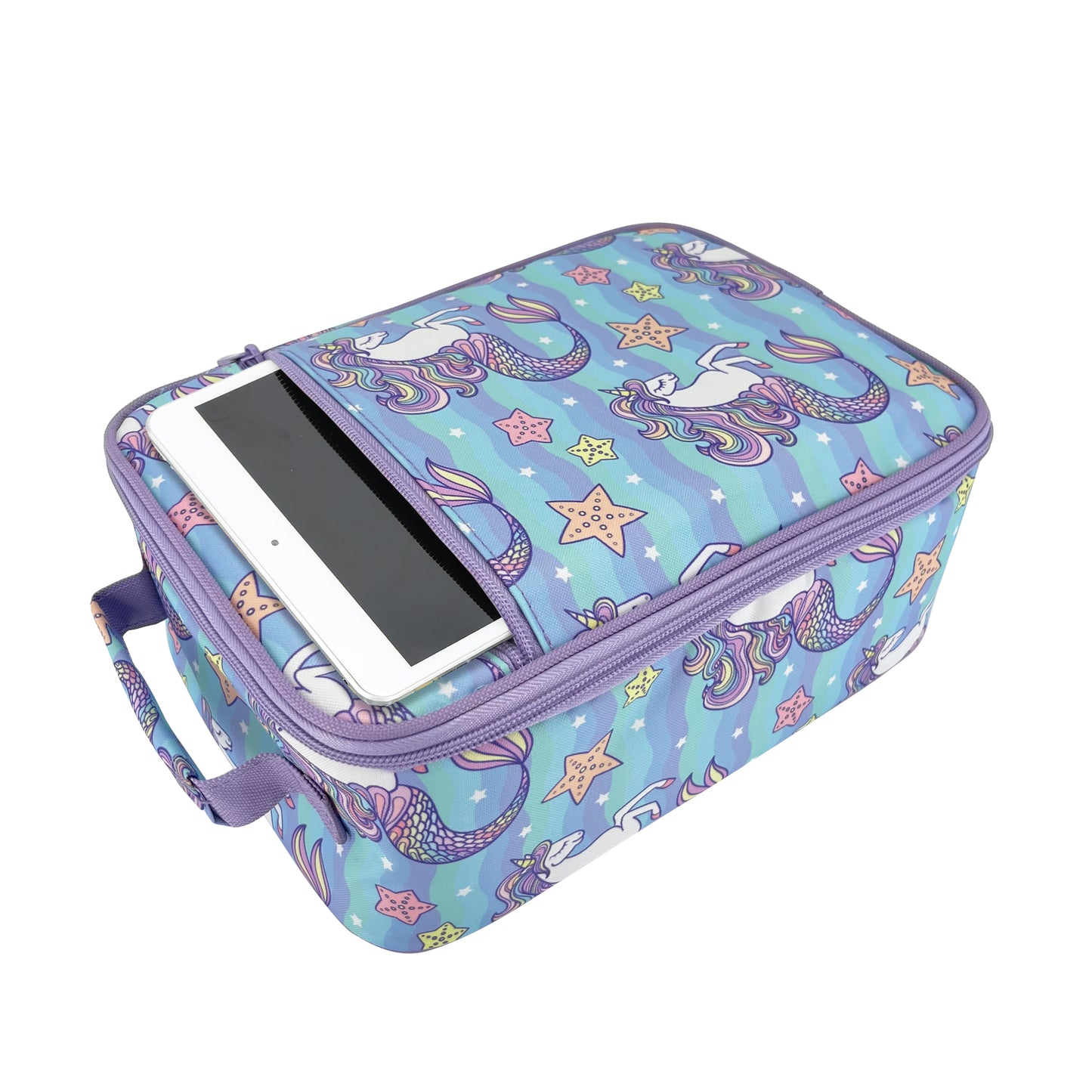 Sachi Insulated Lunch Tote & Ice Pack Bundle - Mermaid Unicorns