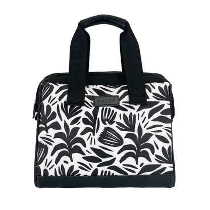 Sachi Insulated Lunch Bag - Monochrome Blooms