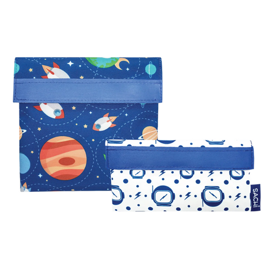 Sachi Reusable Sandwich & Snack Bags - Outer Space