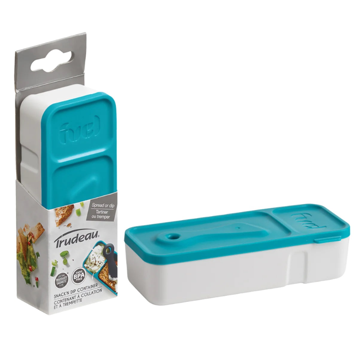 Fuel Snack 'n' Dip Container - Tropical Blue