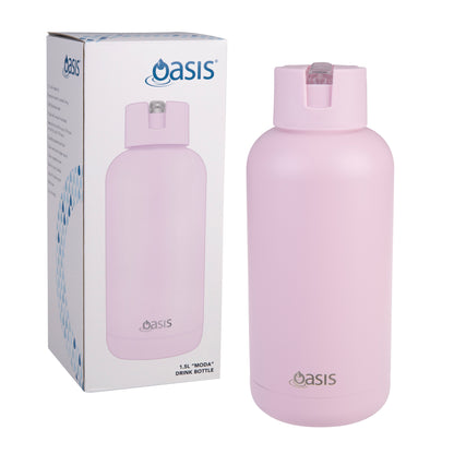 Oasis 1.5L Moda Ceramic Lined Insulated Drink Bottle - Assorted Colours