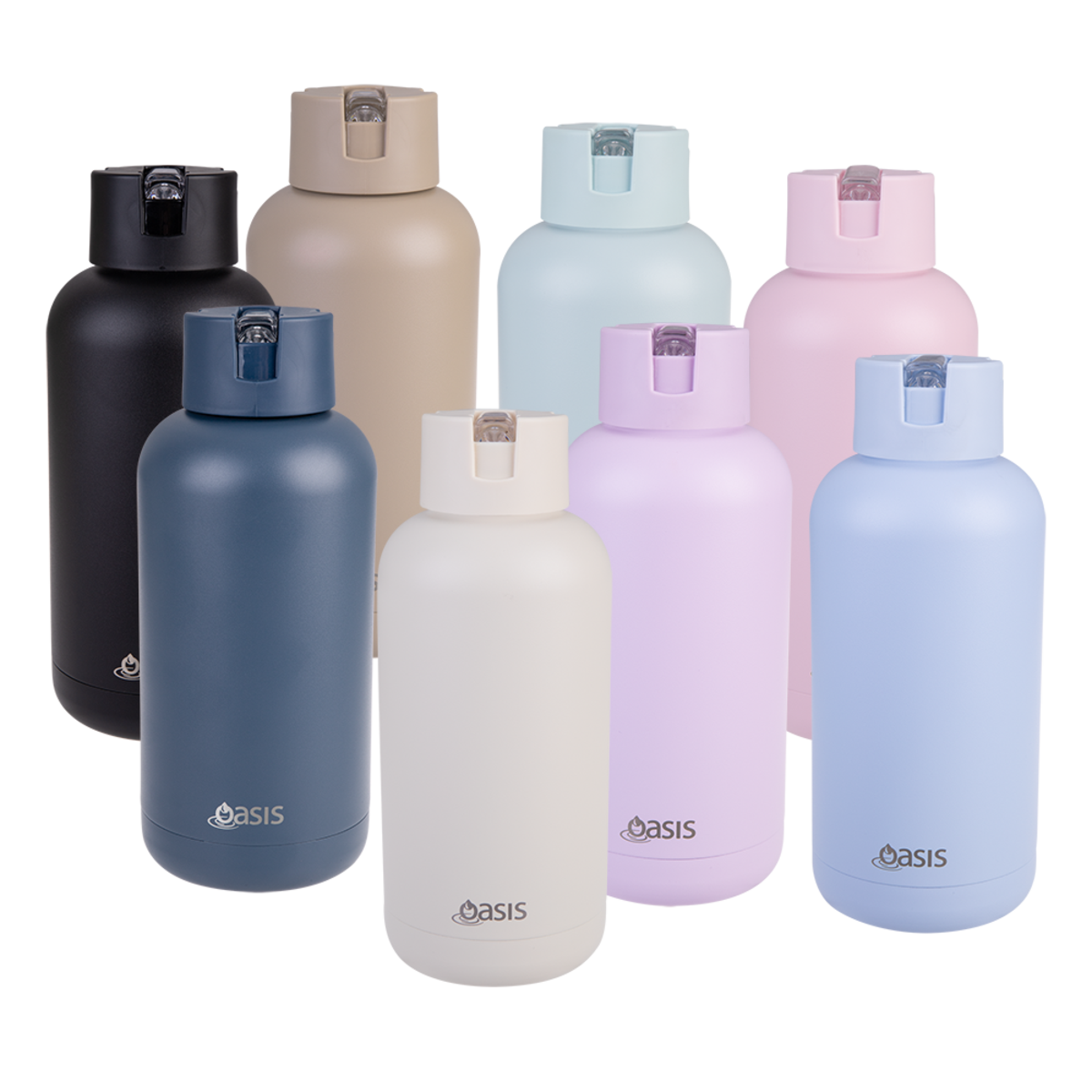 Oasis 1.5L Moda Ceramic Lined Insulated Drink Bottle - Assorted Colours