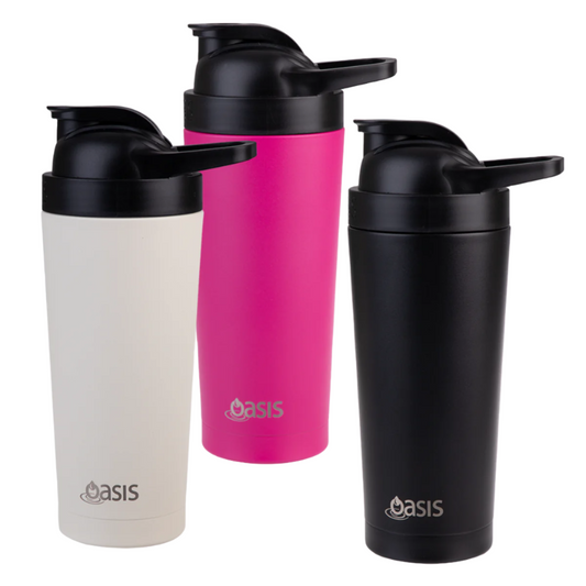 Oasis 700ml Insulated Protein Shaker - Assorted Colours