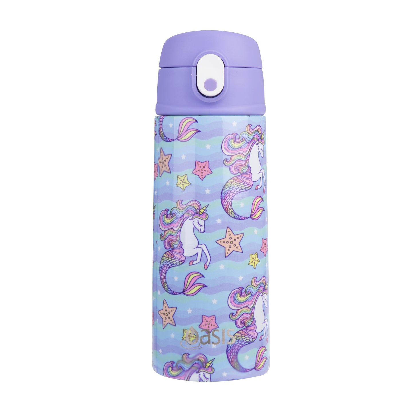 Oasis 550ml Kid's Drink Bottle w/ Sipper - Mermaid Unicorns