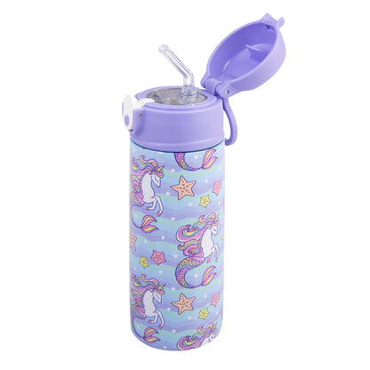 Oasis 550ml Kid's Drink Bottle w/ Sipper - Mermaid Unicorns