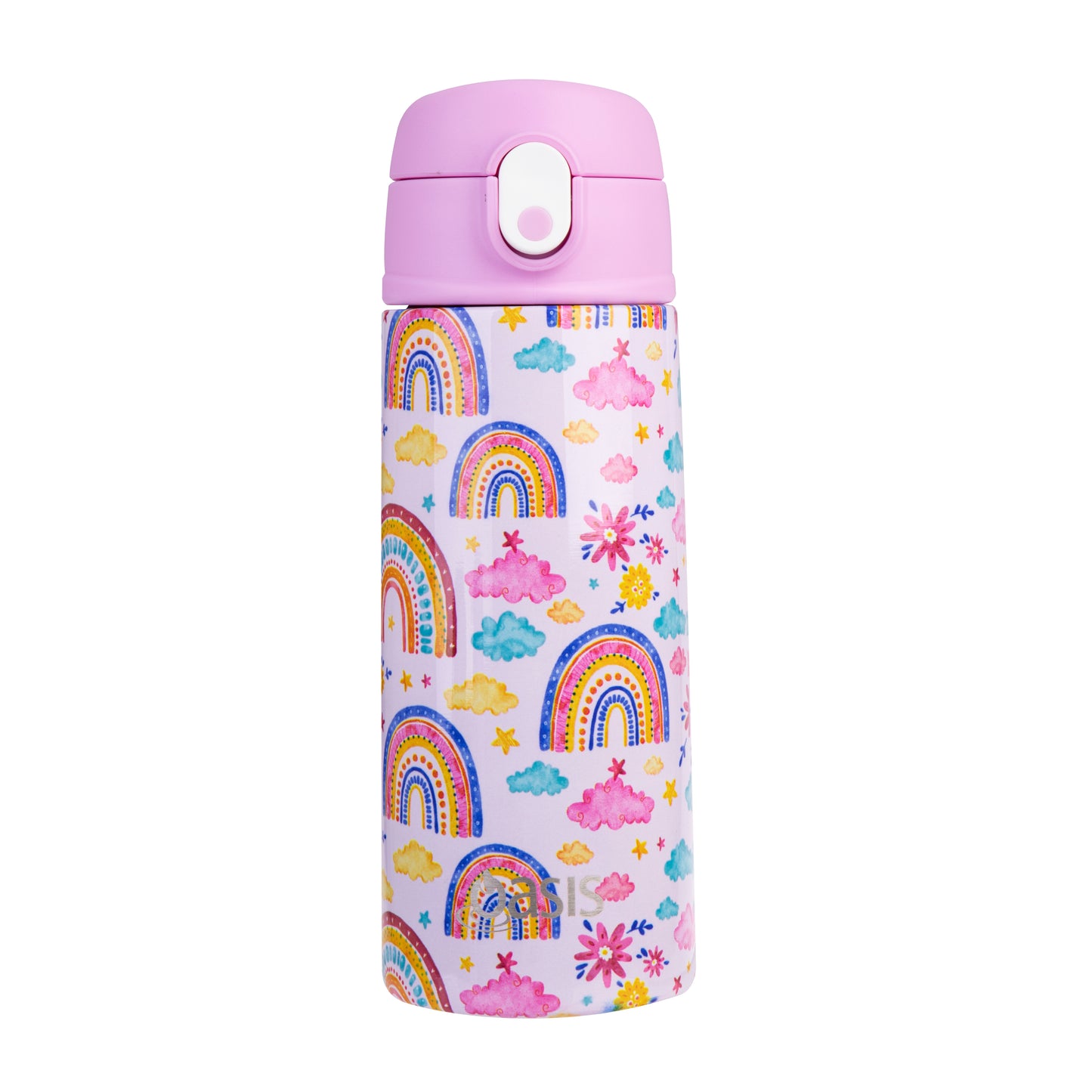 Oasis & Sachi Insulated Lunch Tote & 550ml Kids Sipper Bottle - Rainbow Sky